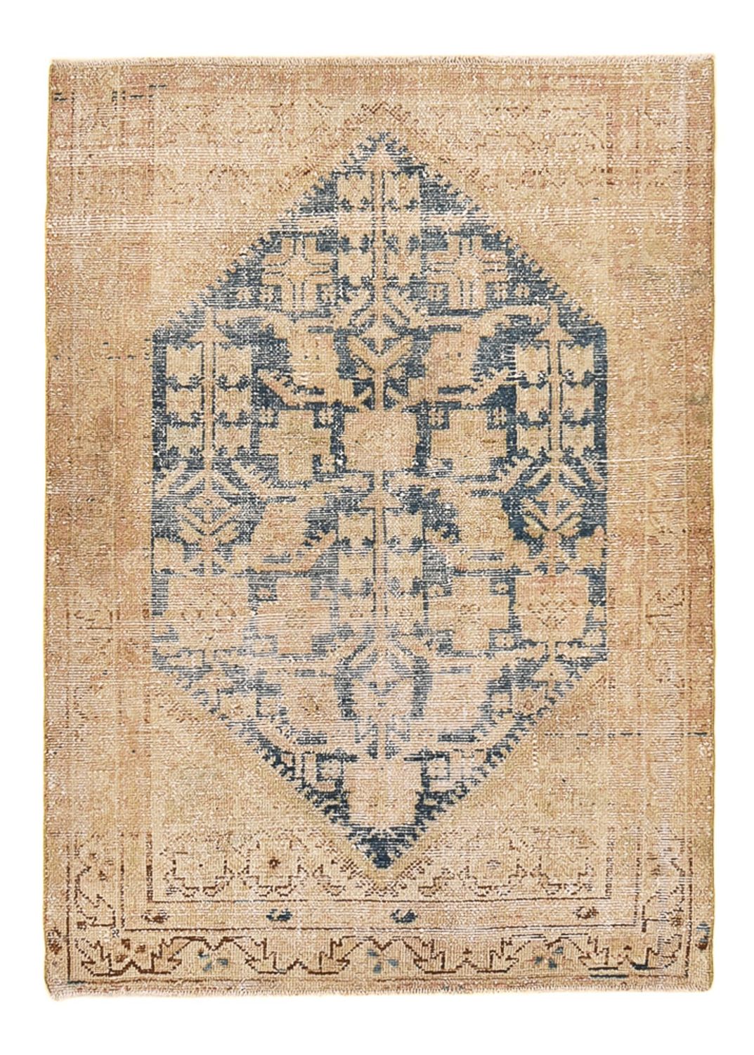 Tappeto vintage - 148 x 108 cm - blu