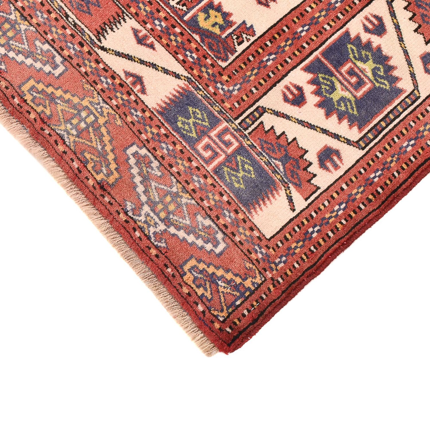 Turkaman Rug - 120 x 92 cm - light red