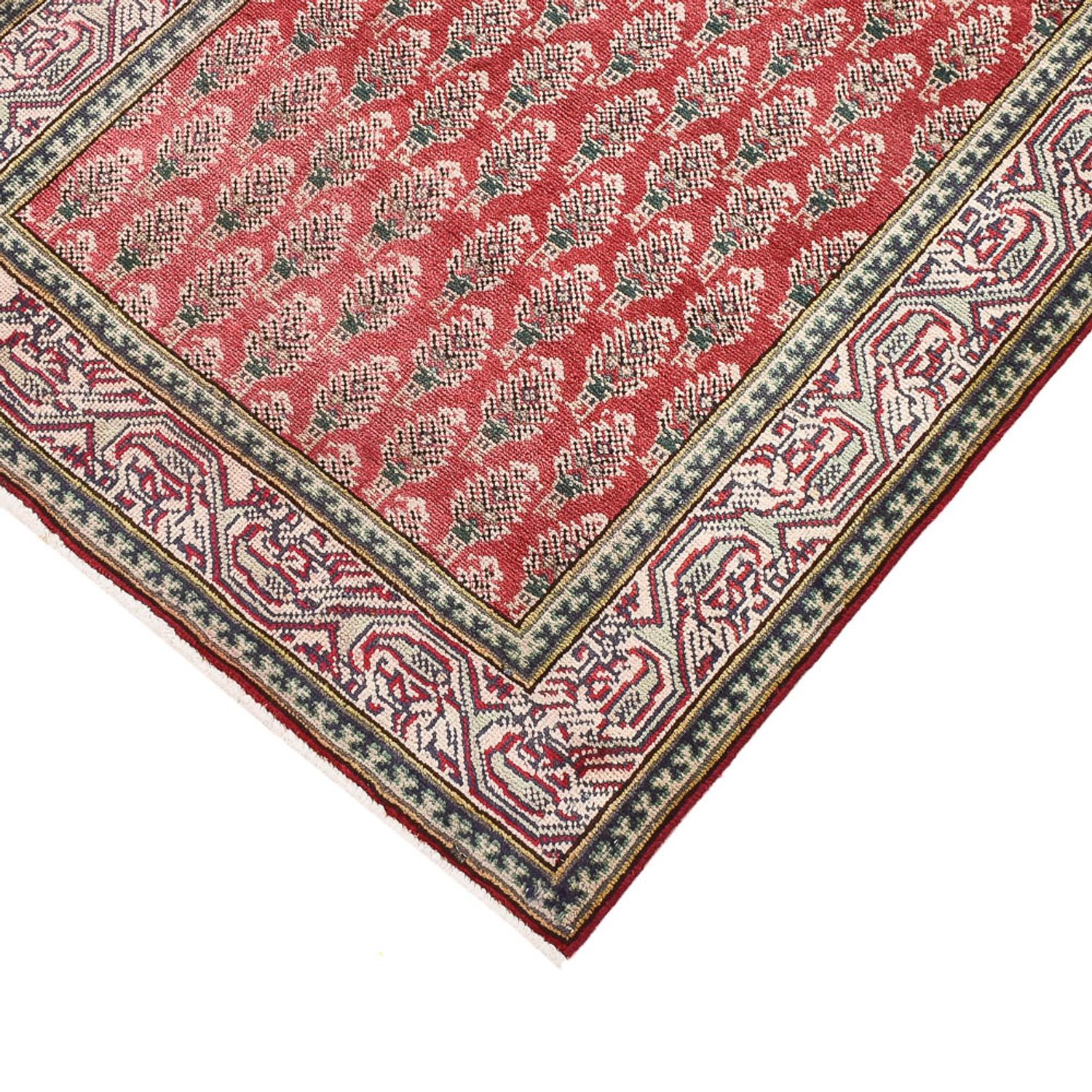 Loper Perzisch tapijt - Tabriz - 340 x 83 cm - rood