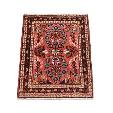 Tapis persan - Nomadic - 62 x 47 cm - rouge clair