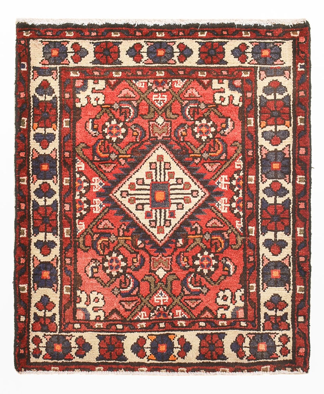 Perserteppich - Nomadic - 80 x 66 cm - rot