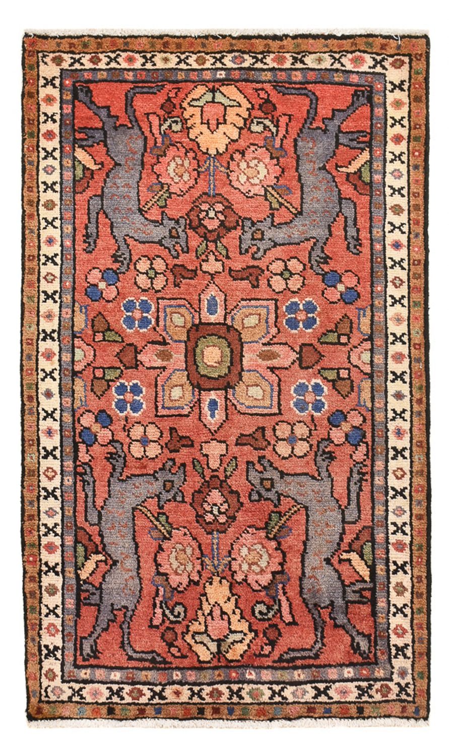 Tapis persan - Nomadic - 105 x 62 cm - rouge clair