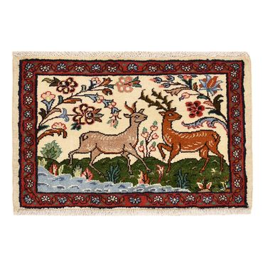 Tapis persan - Nomadic - 65 x 45 cm - multicolore