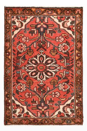 Tapis persan - Nomadic - 89 x 59 cm - rouge