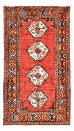 Tapis persan - Bidjar - 113 x 64 cm - rouge