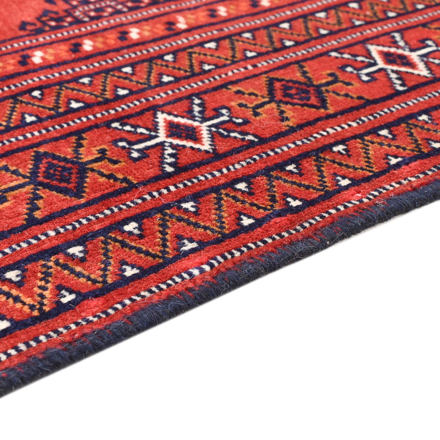 Tapis Turkaman - 109 x 88 cm - rouge