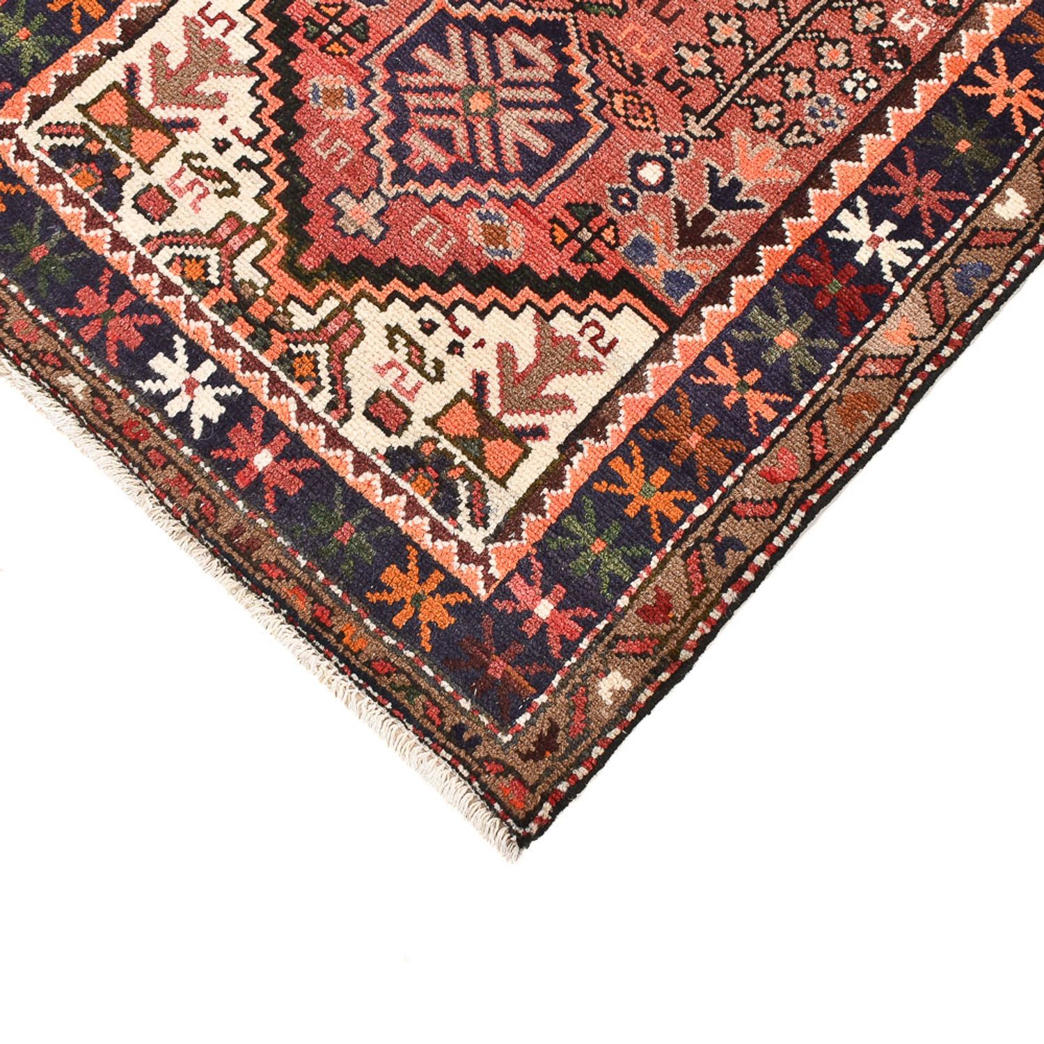 Tapis persan - Bidjar - 127 x 78 cm - rouge clair