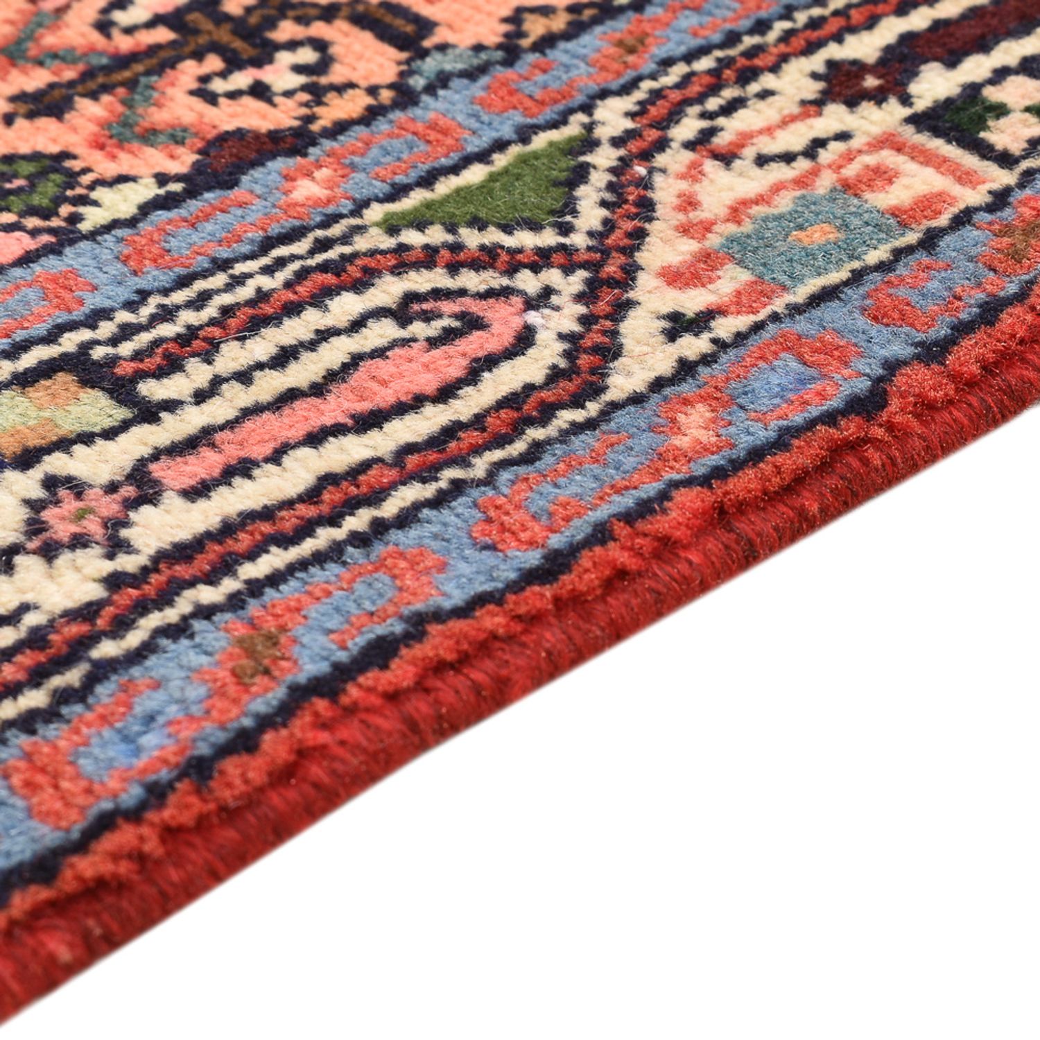 Tapis persan - Nomadic - 112 x 78 cm - rouge clair