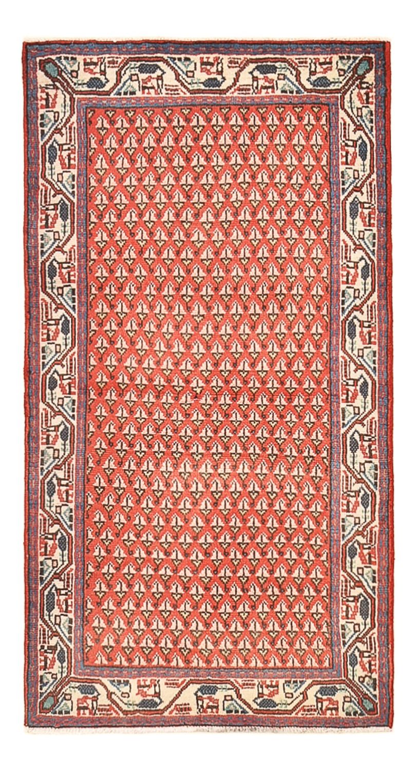 Tapis persan - Mir - 125 x 66 cm - rouille