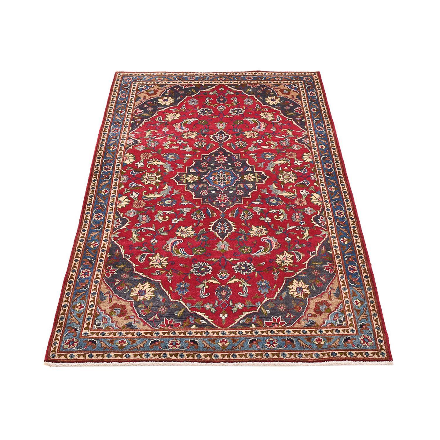 Tapis de couloir Tapis persan - Keshan - 188 x 103 cm - rouge