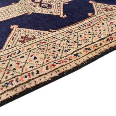 Turkaman tapijt - 173 x 120 cm - donkerblauw