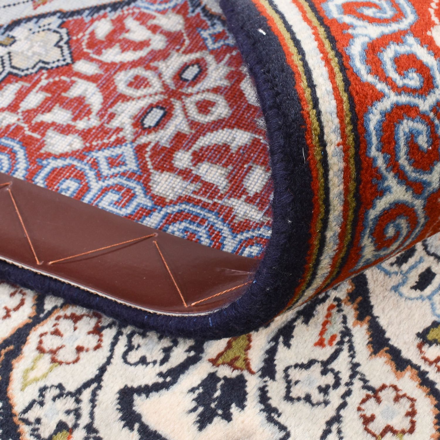 Persiska mattor - Keshan - 228 x 147 cm - ljusgrå