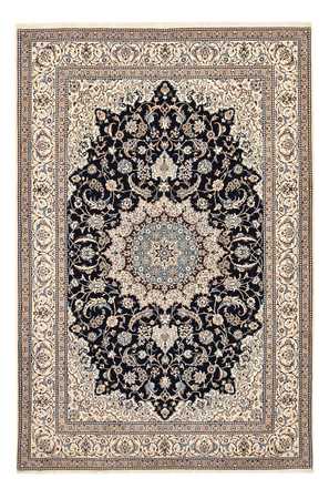 Alfombra Persa - Nain - Prima - 302 x 197 cm - azul oscuro