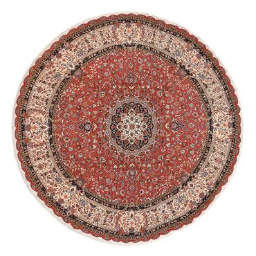 Tappeto Persero - Tabriz - Premio rotondo  - 300 x 300 cm - rosso