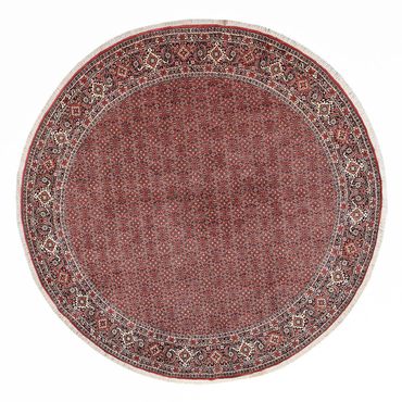 Tapis persan - Bidjar ronde  - 300 x 300 cm - rouille