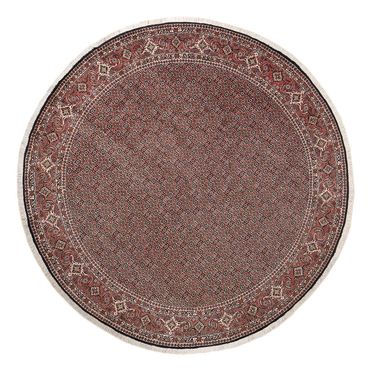 Tapis persan - Bidjar ronde  - 300 x 300 cm - rouge foncé