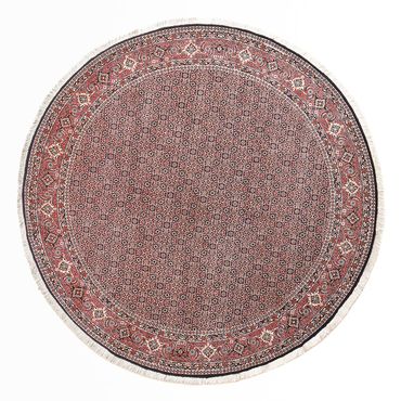 Tapis persan - Bidjar ronde  - 255 x 255 cm - rouille