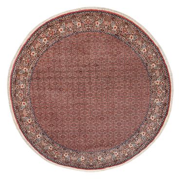 Tapis persan - Bidjar ronde  - 300 x 300 cm - rouille