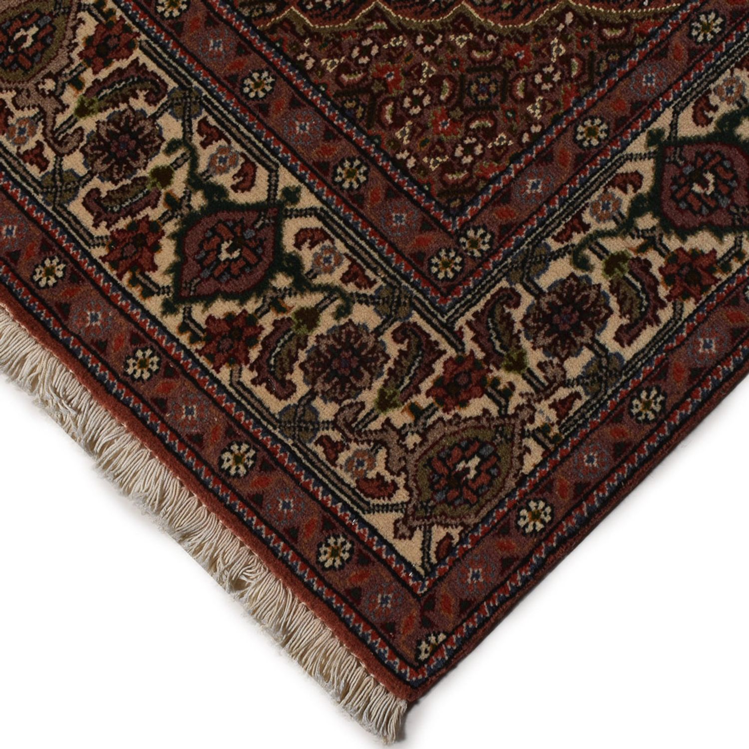 Tapis persan - Tabriz - Royal - 200 x 147 cm - rouge foncé