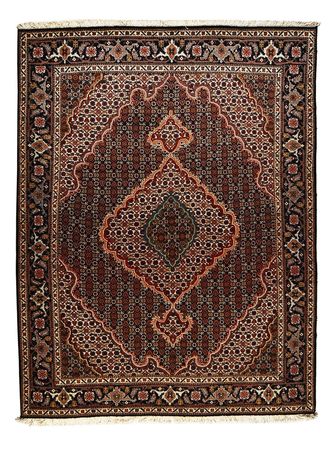 Tappeto Persero - Tabriz - Reale - 198 x 150 cm - marrone scuro