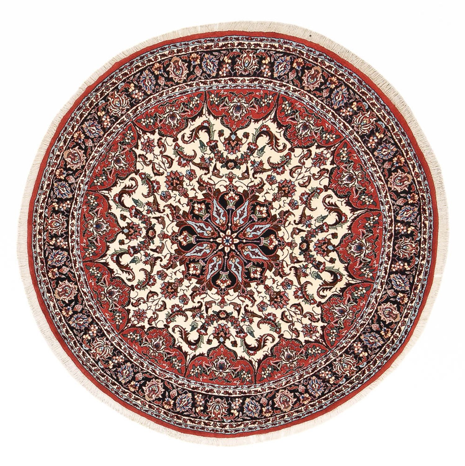 Perzisch tapijt - Bijar rond  - 150 x 150 cm - beige