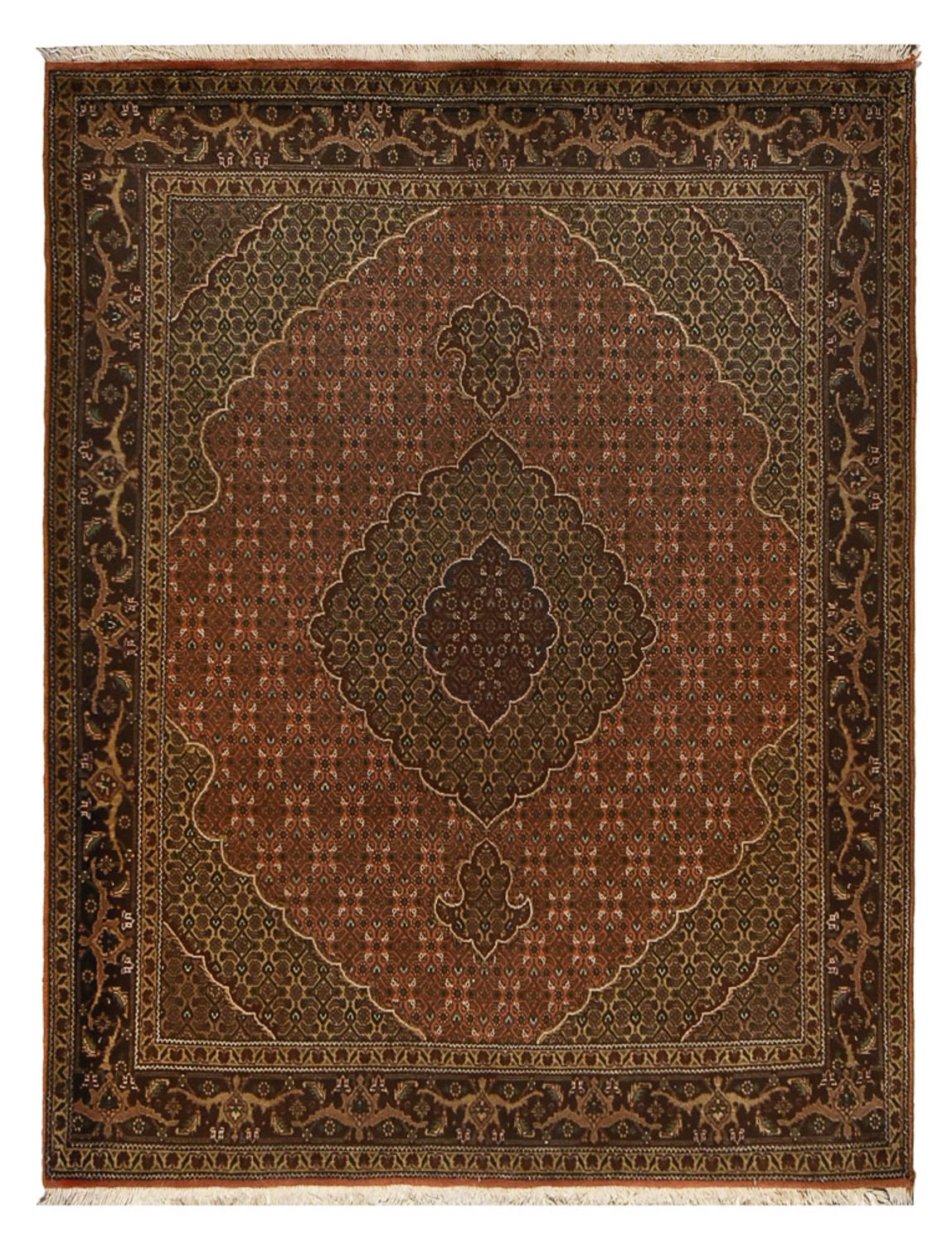 Perzisch tapijt - Tabriz - Royal - 198 x 152 cm - licht rood