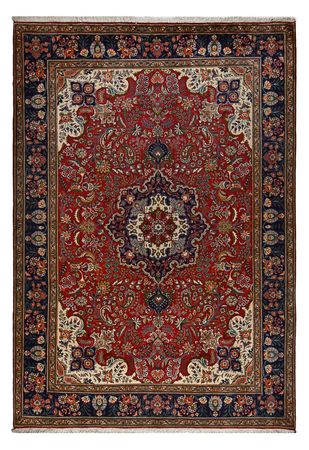 Perzisch tapijt - Tabriz - 290 x 203 cm - bordeauxrood