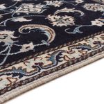 Tapis persan - Nain - 138 x 66 cm - bleu foncé