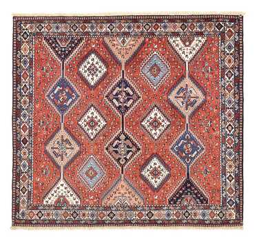 Tapis persan - Nomadic carré  - 200 x 188 cm - rouge