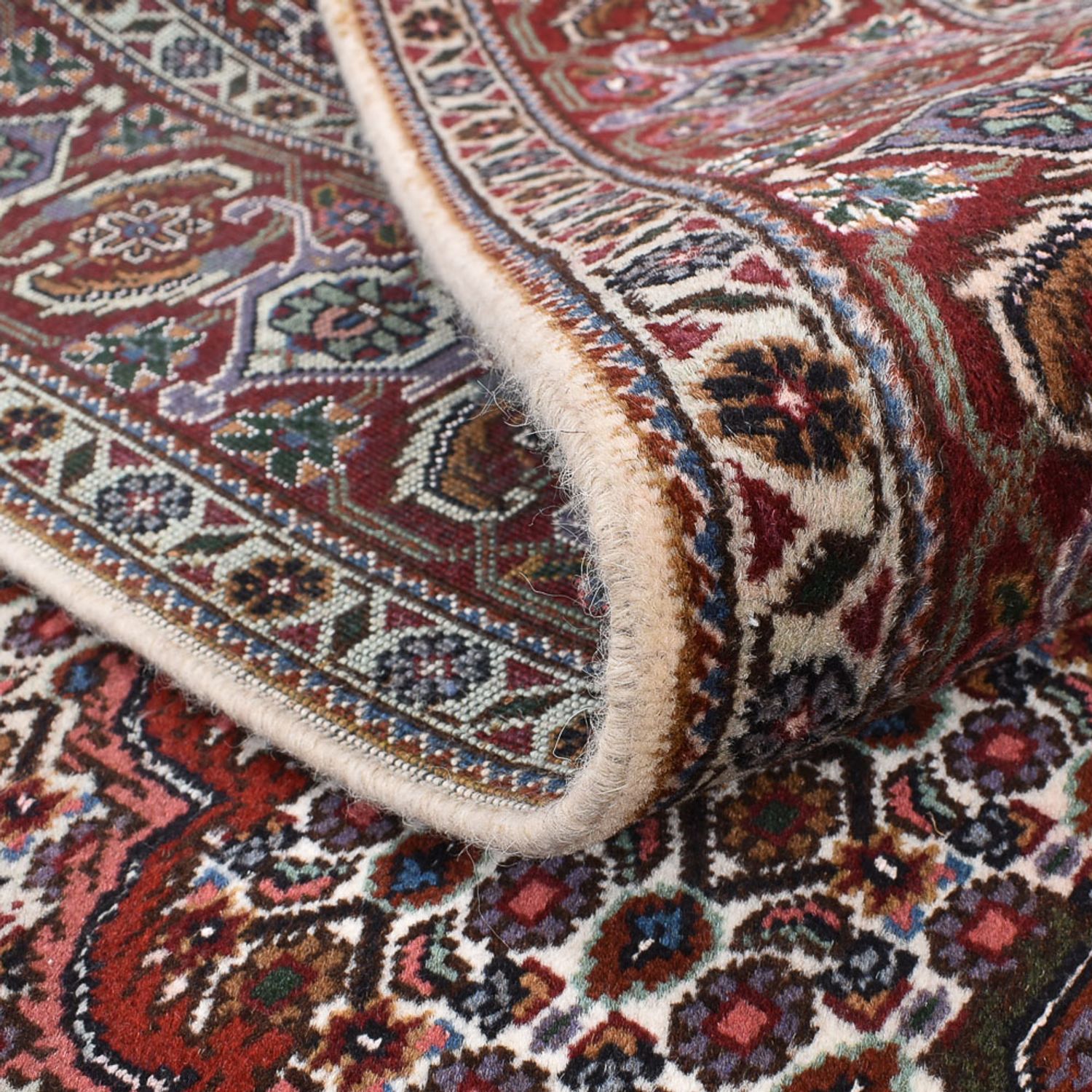 Tapis persan - Bidjar carré  - 202 x 198 cm - rouille