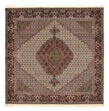 Tapis persan - Tabriz - Royal carré  - 201 x 200 cm - marron clair