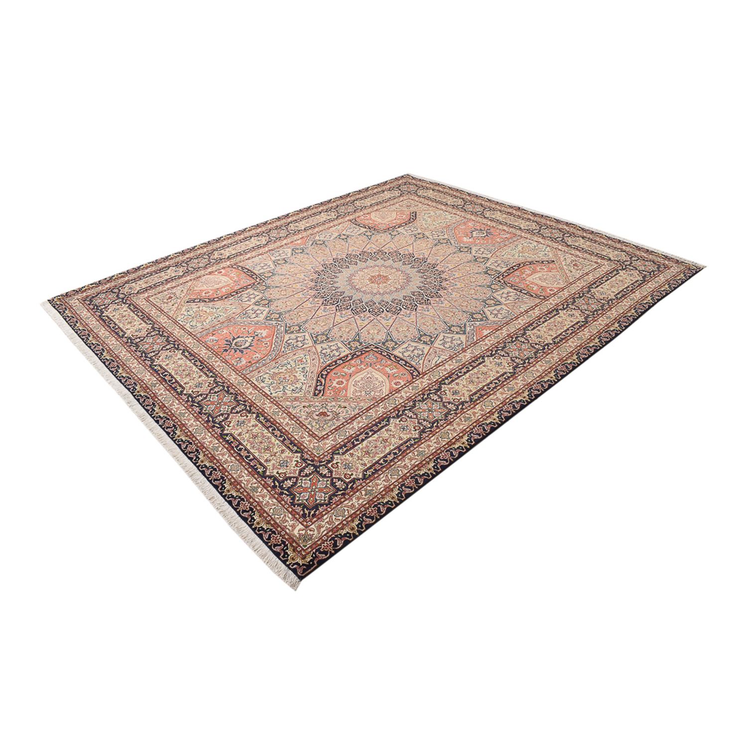 Tappeto Persero - Tabriz - Reale - 300 x 251 cm - beige chiaro