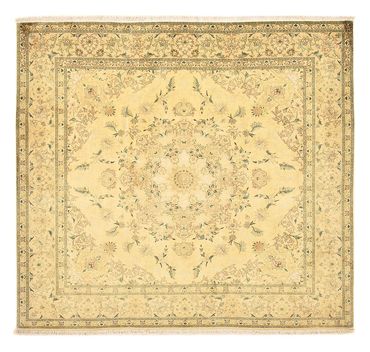 Perzisch tapijt - Tabriz - Royal vierkant  - 200 x 190 cm - geel