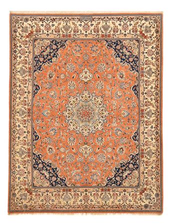 Tapis persan - Ghom - Royal - 255 x 201 cm - terracotta