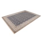 Tapis persan - Nain - Premium - 351 x 253 cm - bleu foncé