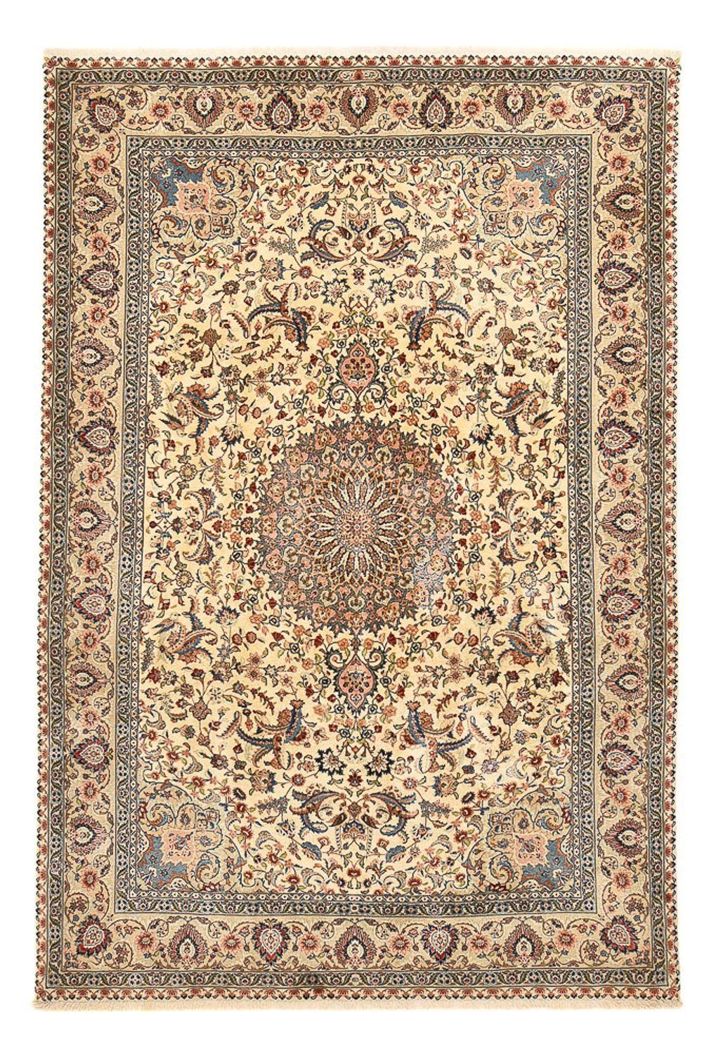 Persisk teppe - Ghom - Royal - 298 x 204 cm - lys beige