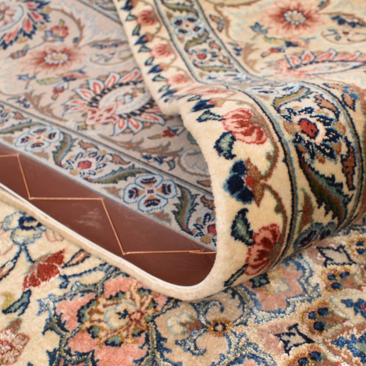 Persisk teppe - Ghom - Royal - 298 x 204 cm - lys beige