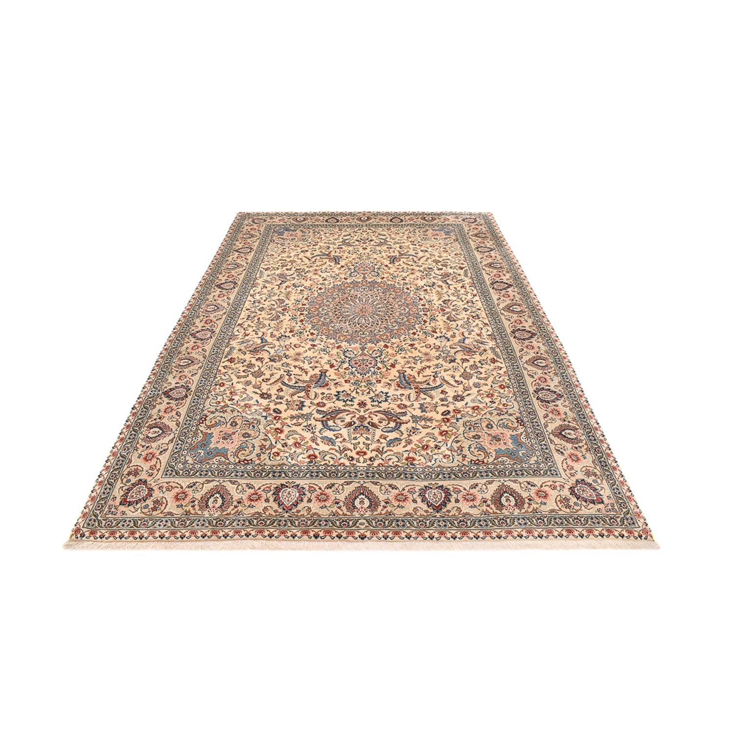Persisk teppe - Ghom - Royal - 298 x 204 cm - lys beige