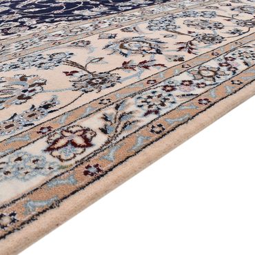 Tapis persan - Nain - Premium - 306 x 254 cm - bleu foncé