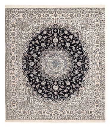 Tapis persan - Nain - Premium - 300 x 254 cm - bleu foncé