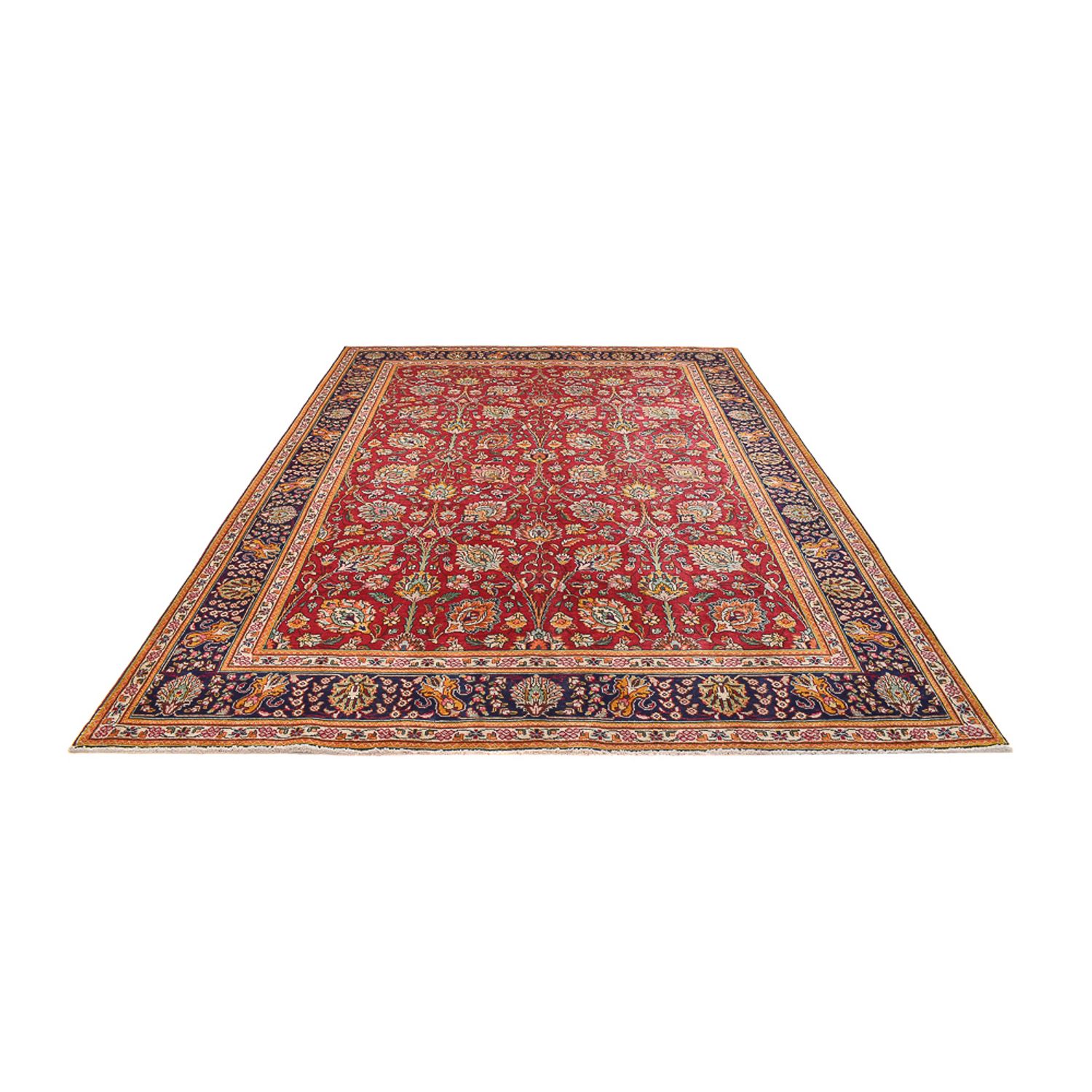 Tapete Persa - Tabriz - 345 x 256 cm - vermelho