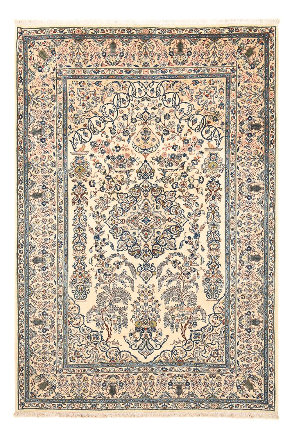 Tapis persan - Keshan - 305 x 206 cm - crème