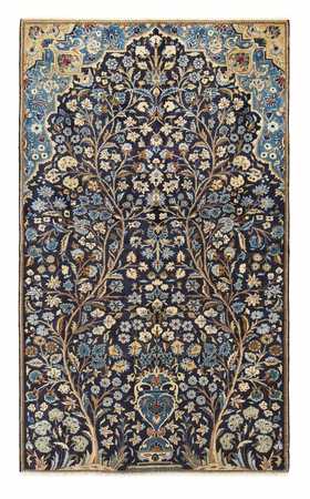 Tapis persan - Classique - 240 x 139 cm - bleu foncé