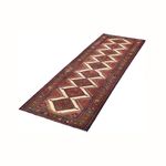 Tapis de couloir Tapis persan - Nomadic - 321 x 86 cm - rouge foncé