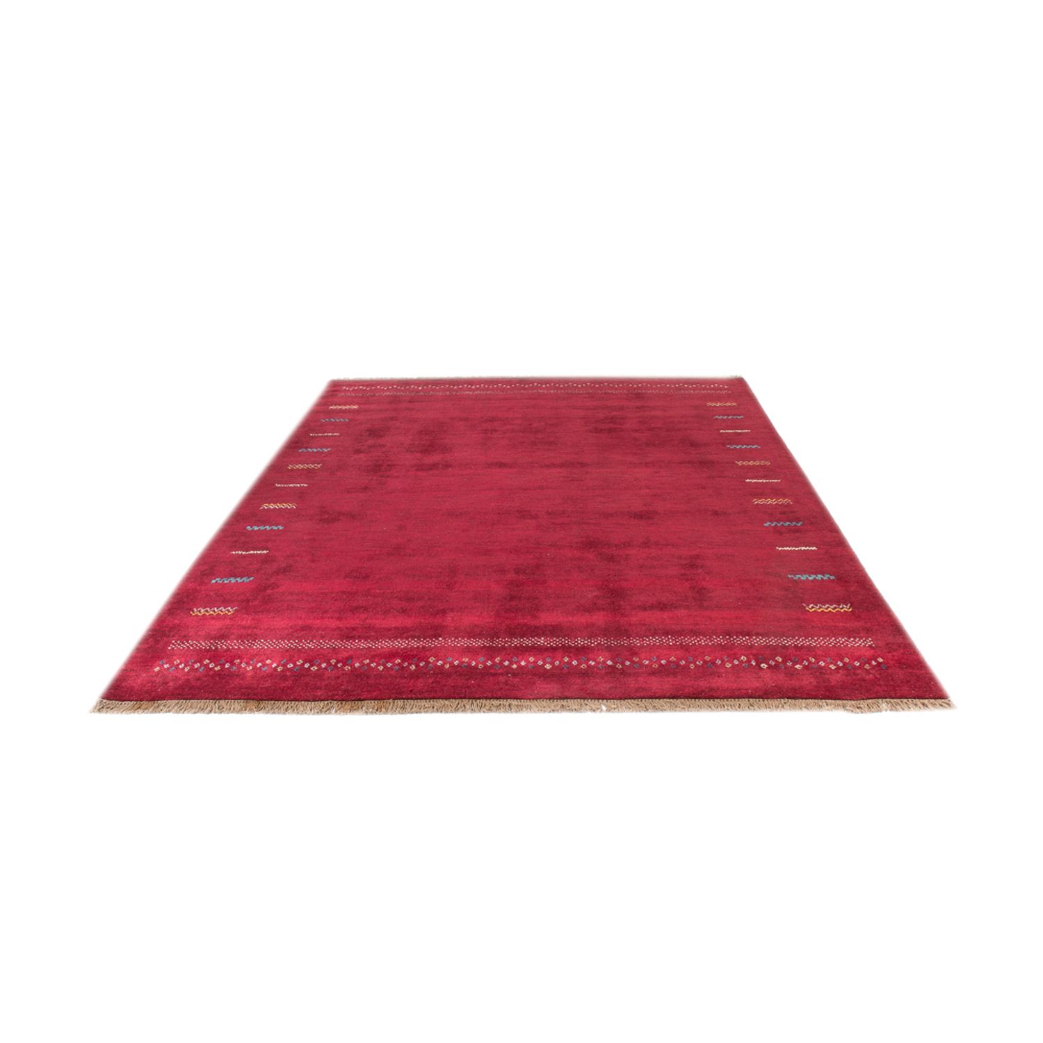 Gabbeh Teppich - Loribaft Perser - 300 x 240 cm - rot