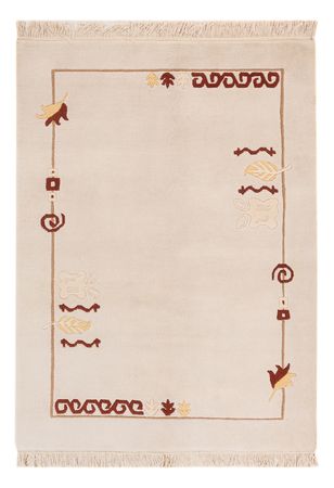 Tapis Népalais - 180 x 120 cm - beige clair