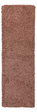 Runner High-Pile Rug - 203 x 64 cm - brown