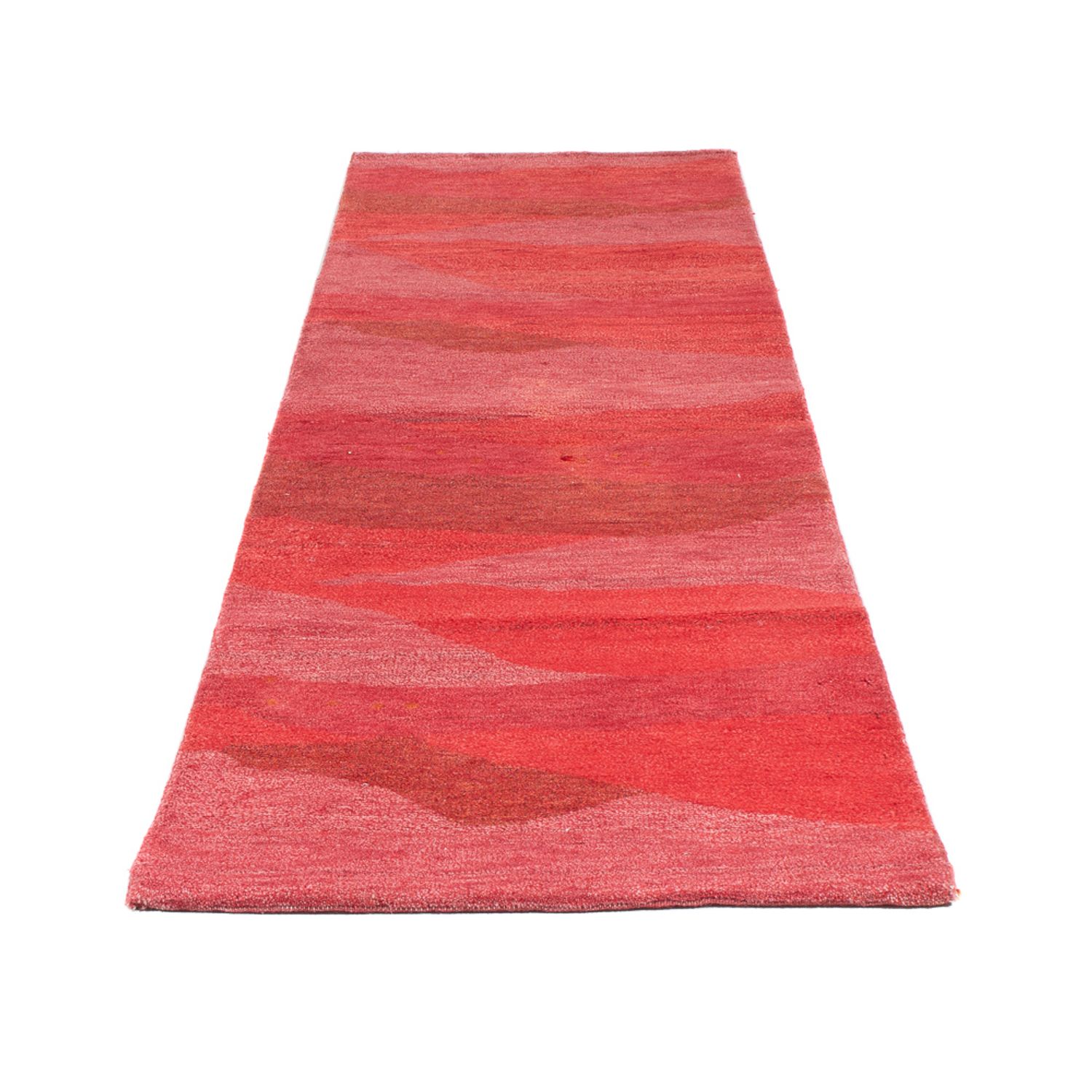 Loper Gabbeh tapijt - Indus - 240 x 80 cm - rood