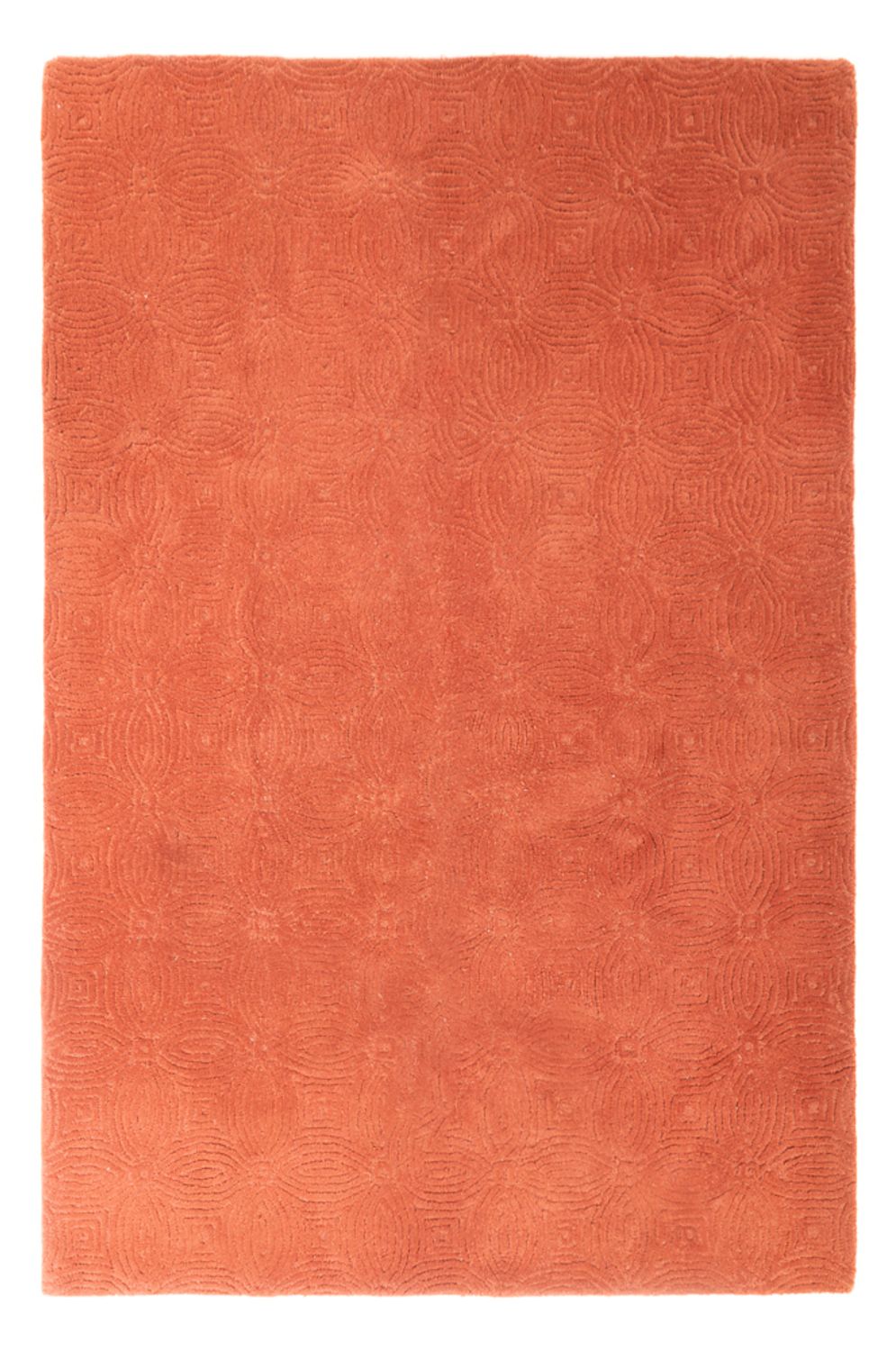 Wollen tapijt - 273 x 182 cm - roest