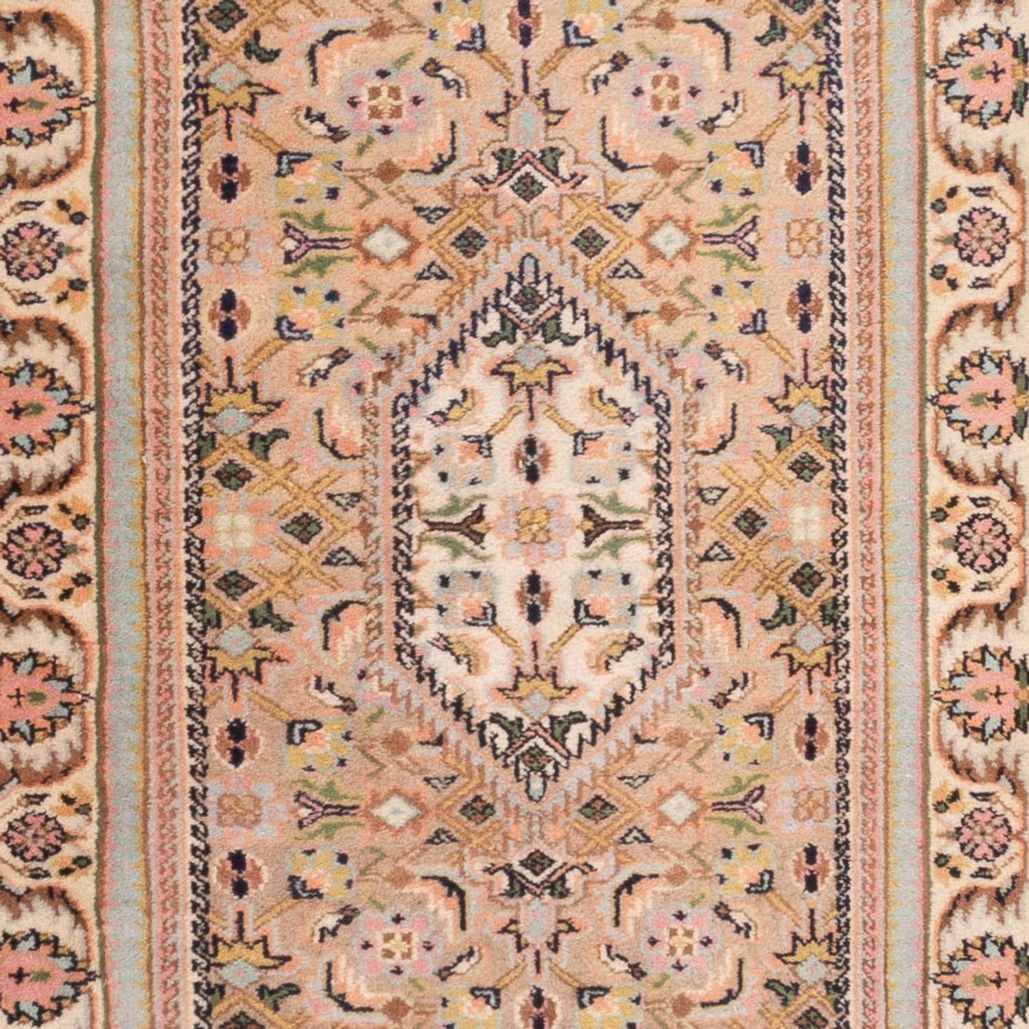 Biegacz Orientalny dywan - Bijar - Indus - 260 x 80 cm - jasny beż